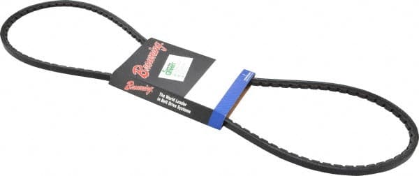 Browning - Section 3VX, 3/8" Wide, 50" Outside Length, Gripnotch V-Belt - Rubber Compound, 358 Gripnotch, No. 3VX500 - Benchmark Tooling