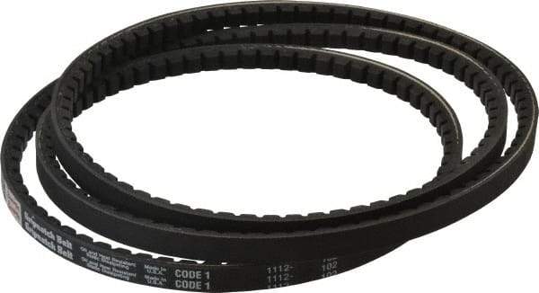 Browning - Section AX, 1/2" Wide, 79" Outside Length, Gripnotch V-Belt - Rubber Compound, Gripnotch, No. AX77 - Benchmark Tooling