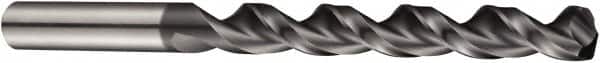 DORMER - 19/32" 130° Cobalt Jobber Drill - AlCrN Finish, Right Hand Cut, Parabolic Flute, Straight Shank, 181mm OAL, PFX Point - Benchmark Tooling