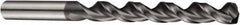 DORMER - 19/32" 130° Cobalt Jobber Drill - AlCrN Finish, Right Hand Cut, Parabolic Flute, Straight Shank, 181mm OAL, PFX Point - Benchmark Tooling