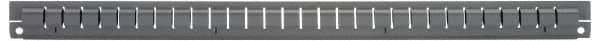 Vidmar - Tool Box Steel Drawer Divider - 2-5/8" Wide x 25-1/2" Deep x 1-7/8" High, Gray, For Vidmar Cabinets - Benchmark Tooling