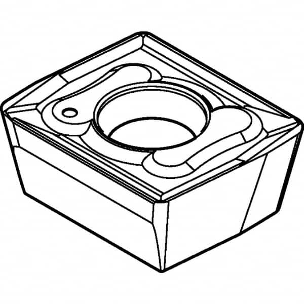 Kennametal - ACET150612 GC Grade KC725M Carbide Milling Insert - TiN/TiCN/TiN Finish, 1/4" Thick, 1.2mm Corner Radius - Benchmark Tooling