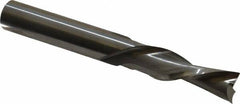 Onsrud - 3/8" Cutting Diam x 1-1/4" Length of Cut, 2 Flute, Downcut Spiral Router Bit - Uncoated, Right Hand Cut, Solid Carbide, 3" OAL x 3/8" Shank Diam, Double Edge, 30° Helix Angle - Benchmark Tooling