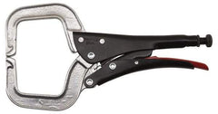 Proto - 11-3/8" OAL C-Clamp Locking Pliers - 15/32" Jaw Width, 3-9/64" Jaw Depth, 3-17/32" Jaw Opening, Standard Handle - Benchmark Tooling