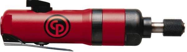 Chicago Pneumatic - 1/4" Bit Holder, 10,000 RPM, Inline Handle Air Screwdriver - 2-1/2 to 12 Ft/Lb Torque, 1/4 NPT Inlet, 3.2 CFM - Benchmark Tooling