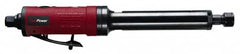 Chicago Pneumatic - 1/4" Collet, Straight Handle, Straight Air Die Grinder - 22,000 RPM, Rear Exhaust, 11.2 CFM, 0.42 hp, 6.21 bar, 1/4" Inlet - Benchmark Tooling