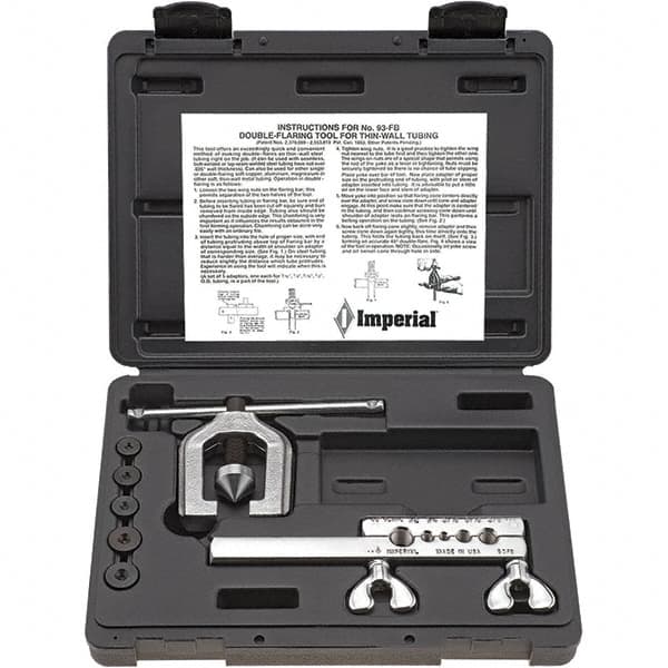 Imperial - Flaring Tools & Tube Expanders Type: Double Flaring Tool Kit Maximum Pipe Capacity (Inch): 1/2 - Benchmark Tooling