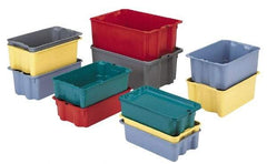 LEWISBins+ - 500 Container, 3000 Stack Lb Load Capacity Green Fiberglass Tote Container - Stacking, Nesting, 25.3" Long x 18.1" Wide x 6.1" High - Benchmark Tooling