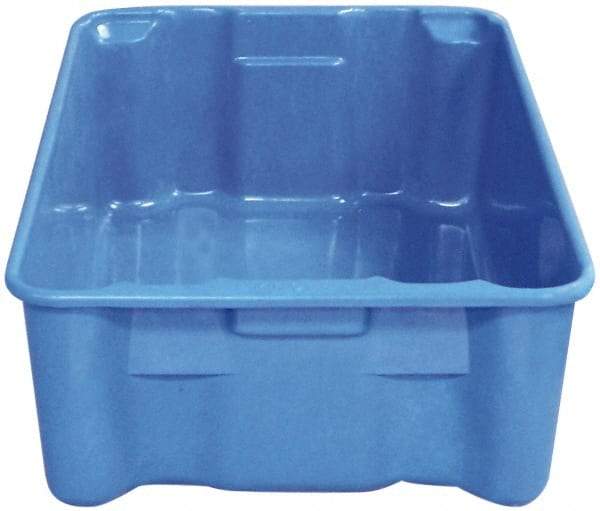 MFG Tray - 500 Lb Load Capacity Blue Fiberglass Tote Container - Stacking, Nesting, 25.3" Long x 18" Wide x 10" High - Benchmark Tooling