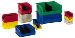 LEWISBins+ - 30 Lb. Load Capacity, 10-7/8" Deep, Blue Polypropylene Hopper Stacking Bin - 5" High x 5-1/2" Wide x 10-7/8" Long - Benchmark Tooling