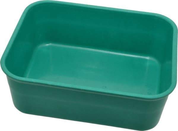 LEWISBins+ - 300 Lb Load Capacity Green Fiberglass Tote Container - Stacking, Nesting, 6.3" Long x 4.9" Wide x 2.1" High - Benchmark Tooling