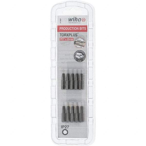 Wiha - 1/4" Drive IP27 Torx Plus Screwdriver Bit - 1" OAL, Insert Bit - Benchmark Tooling