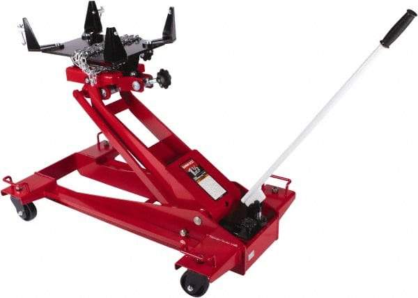 Sunex Tools - 3,000 Lb Capacity Transmission Jack - 8.62 to 36.62" High, 43-1/2" Chassis Length - Benchmark Tooling