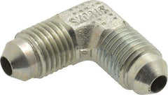 Parker - 1/4" Tube OD, 37° Steel Flared Tube Union Elbow - Flare x Flare Ends - Benchmark Tooling