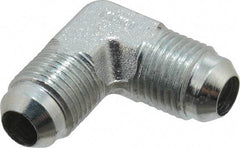 Parker - 3/8" Tube OD, 37° Steel Flared Tube Union Elbow - Flare x Flare Ends - Benchmark Tooling