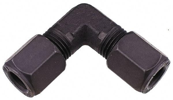 Parker - Metal Flareless Bite Tube Union Elbow - 1/8 NPTF - Benchmark Tooling