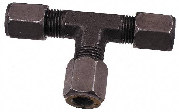 Parker - Metal Flareless Bite Tube Union Tee - 5/16 NPTF - Benchmark Tooling