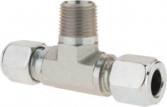 Parker - Metal Flareless Bite Tube Male Branch Tee - 1/2 NPTF - Benchmark Tooling