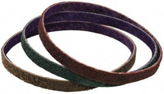 3M - 3-1/2" Wide x 15-1/2" OAL, Aluminum Oxide Abrasive Belt - Aluminum Oxide, Medium, Nonwoven, Series DF-BL - Benchmark Tooling