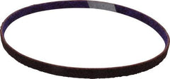 3M - 1/2" Wide x 24" OAL, Aluminum Oxide Abrasive Belt - Aluminum Oxide, Medium, Nonwoven, Series DF-BL - Benchmark Tooling