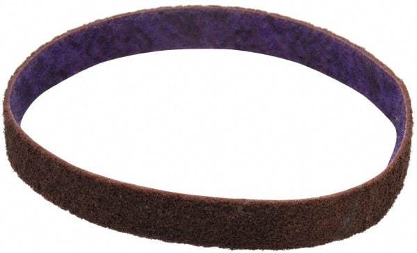 3M - 3/4" Wide x 18" OAL, Aluminum Oxide Abrasive Belt - Aluminum Oxide, Medium, Nonwoven, Series DF-BL - Benchmark Tooling