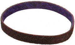 3M - 3/4" Wide x 18" OAL, Aluminum Oxide Abrasive Belt - Aluminum Oxide, Medium, Nonwoven, Series DF-BL - Benchmark Tooling