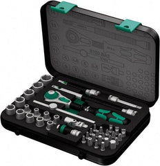 Wera - 42 Piece 1/4" Drive Socket & Bit Set - Comes in Molded Steel Case with High Density Foam Insert - Benchmark Tooling