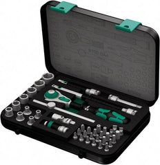 Wera - 41 Piece 1/4" Drive Socket & Bit Set - Comes in Molded Steel Case with High Density Foam Insert - Benchmark Tooling