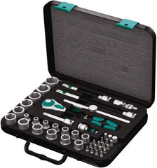 Wera - 43 Piece 3/8" Drive Socket & Bit Set - Comes in Molded Steel Case with High Density Foam Insert - Benchmark Tooling