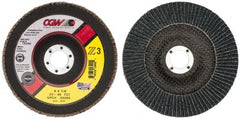 CGW Abrasives - 6" 40 Grit 7/8" Center Hole Type 27 Zirconia Alumina Flap Disc - Benchmark Tooling