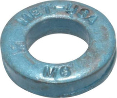 Metric Blue - M6 Screw, Alloy Steel Standard Flat Washer - 6.87mm ID x 13mm OD, 2.7mm Thick - Benchmark Tooling