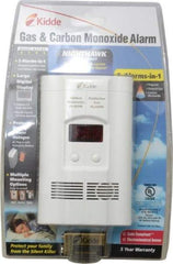 Kidde - 6.1 Inch Long x 3.8 Inch Wide, AC Plug In 120 Volt Carbon Monoxide and Explosive Gas Alarm - 85 dB Decibel Rating, 9V Battery Included, Indicating Light - Benchmark Tooling
