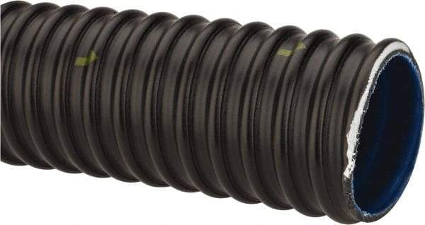 Continental ContiTech - 2" ID x 2.46" OD, 40 Max psi, 29 In. Hg, Dry Material Handling & Transfer Hose - Urethane, -40 to 158°F, 2-1/2" Bend Radius, 100' Coil Length, Black - Benchmark Tooling