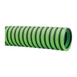 Continental ContiTech - -20 to 180°F, 1-1/2" Inside x 1.78" Outside Diam, Thermoplastic Liquid Suction & Discharge Hose - Green & Black, 100' Long, 29 Vacuum Rating, 50 psi Working & 150 psi Brust Pressure - Benchmark Tooling