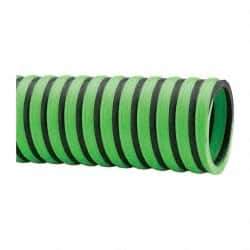 Continental ContiTech - -20 to 180°F, 2 Inch Inside x 2.4 Inch Outside Diameter, Thermoplastic Liquid Suction and Discharge Hose - Green and Black, 100 Ft. Long, 29 Vacuum Rating, 50 psi Working and 150 psi Brust Pressure - Benchmark Tooling