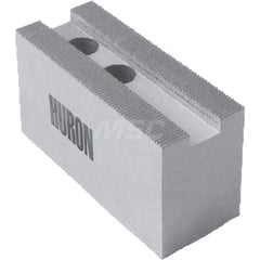 Huron Machine Products - Soft Lathe Chuck Jaws; Jaw Type: Square ; Material: 1018 Steel ; Jaw Interface Type: 1.5mm x 60? Serrated ; Maximum Compatible Chuck Diameter (Inch): 12 ; Minimum Compatible Chuck Diameter (Inch): 1 ; Overall Height (Inch): 3 - Exact Industrial Supply