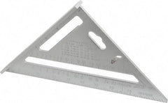 Empire Level - 7" Blade Length, Buffed Finish, Aluminum Rafter Square - 1/16", 0.083", 1/8" Graduation - Benchmark Tooling