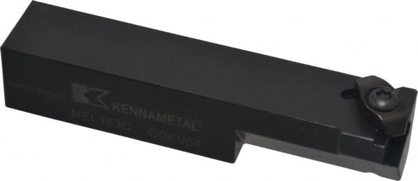 Kennametal - Internal/External Thread, Left Hand Cut, 1" Shank Width x 1" Shank Height Indexable Threading Toolholder - 5" OAL, N.3R Insert Compatibility, NE Toolholder, Series Top Notch - Benchmark Tooling