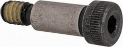 Value Collection - 5/16" Shoulder Diam x 5/8" Shoulder Length, 1/4-20 UNC, Hex Socket Shoulder Screw - 4140 Alloy Steel with Nylon Locking Patch, 7/32" Head Height x 7/16" Head Diam - Benchmark Tooling