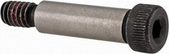 Value Collection - 5/16" Shoulder Diam x 1" Shoulder Length, 1/4-20 UNC, Hex Socket Shoulder Screw - 4140 Alloy Steel with Nylon Locking Patch, 7/32" Head Height x 7/16" Head Diam - Benchmark Tooling