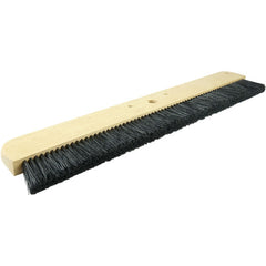 24″ Cement Finishing Brush, Wood Block, Black Polypropylene Fill, 2-1/4″ Trim - Benchmark Tooling