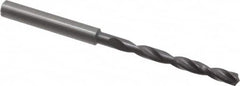 Guhring - 4.3mm, 140° Point, Spiral Flute, Solid Carbide Taper Length Drill Bit - FIREX Finish, 45mm Flute Length, 85mm OAL, Series 5512 - Benchmark Tooling