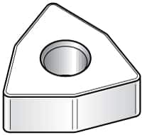 Kennametal - WNGA433 T0420 Grade KY4400 Ceramic Turning Insert - TiN Finish, 80° Trigon, 1/2" Inscr Circle, 3/16" Thick, 3/64" Corner Radius - Benchmark Tooling