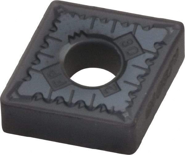 Kennametal - CNMG432 FP Grade KC5010 Carbide Turning Insert - TiAlN Finish, 80° Diamond, 1/2" Inscr Circle, 3/16" Thick, 1/32" Corner Radius - Benchmark Tooling