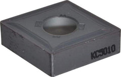 Kennametal - CNMG642 MP Grade KC5010 Carbide Turning Insert - TiAlN Finish, 80° Diamond, 3/4" Inscr Circle, 1/4" Thick, 1/32" Corner Radius - Benchmark Tooling