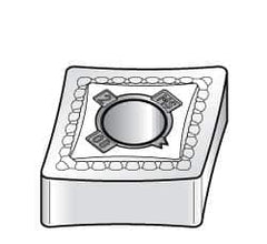 Kennametal - CNMG642 MS Grade KC5525 Carbide Turning Insert - TiAlN Finish, 80° Diamond, 3/4" Inscr Circle, 1/4" Thick, 1/32" Corner Radius - Benchmark Tooling