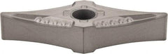 Kennametal - VNMG332 MS Grade K313 Carbide Turning Insert - Uncoated, 35° Diamond, 3/8" Inscr Circle, 3/16" Thick, 1/32" Corner Radius - Benchmark Tooling