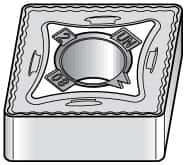 Kennametal - CNHU1205 Grade KCPK30 Carbide Milling Insert - TiN/TiCN/Al2O3 Finish, 0.2126" Thick, 0.3961" Inscribed Circle, 0.8mm Corner Radius - Benchmark Tooling