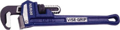 Irwin - 14" Cast Iron Straight Pipe Wrench - 2" Pipe Capacity - Benchmark Tooling