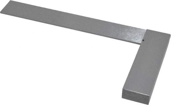 SPI - 6" Blade Length, 4" Base Length Spring Steel Square - 0.0007" (Parallel) & 0.0014" (Square) Accuracy - Benchmark Tooling